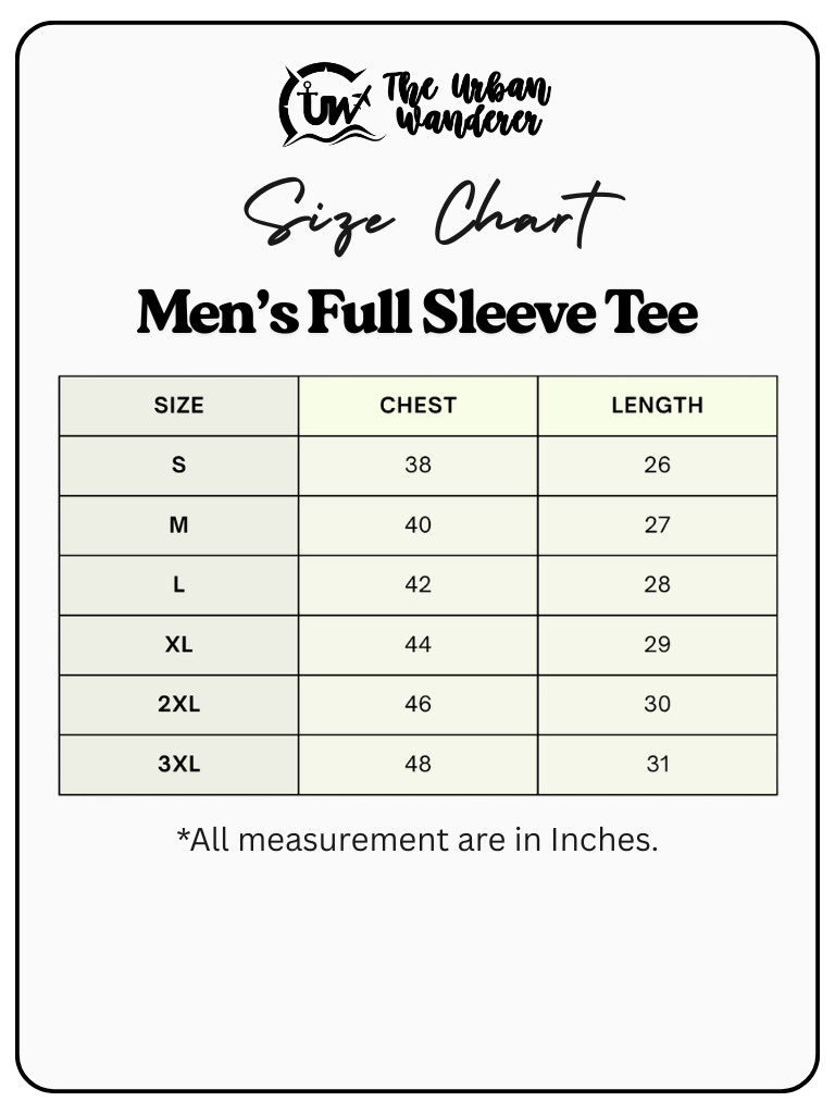 Men's Full Sleeve Printed Tee