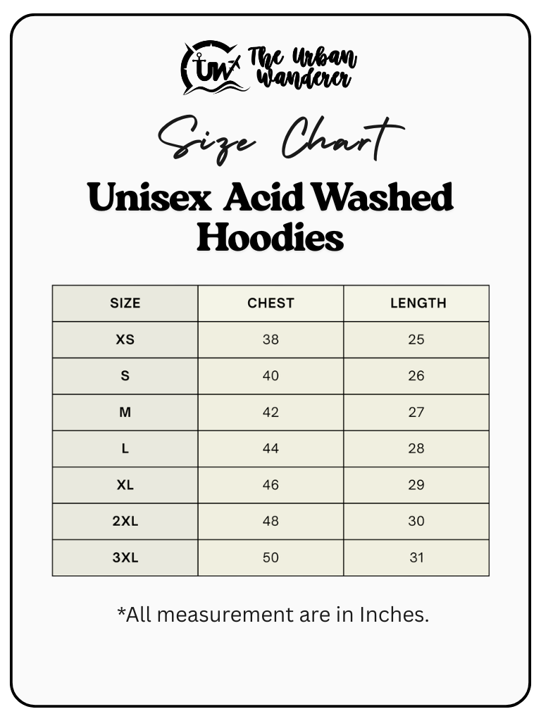 Unisex Solid Acid Washed Hoodie