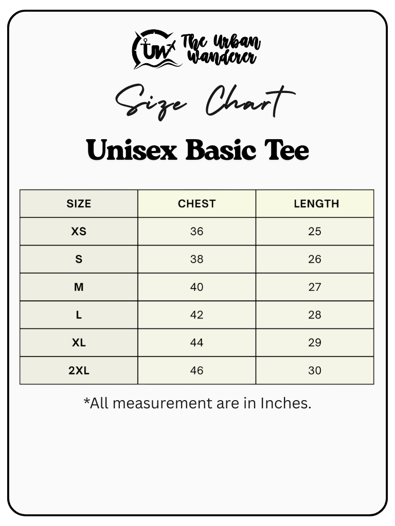 Unisex Basic Printed Tee