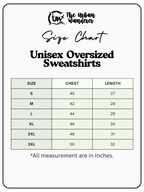 Unisex Solid Oversized Sweatshirt