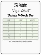 Unisex V Neck Solid Tee