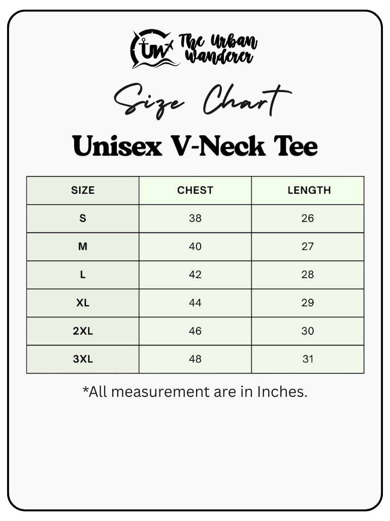 Unisex V Neck Solid Tee